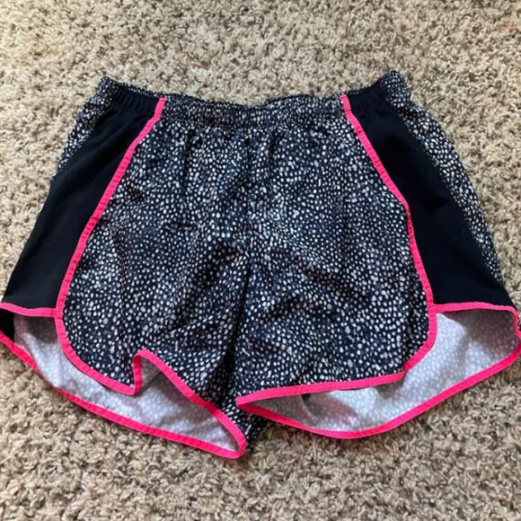 Womens Pink and black Champion Shorts with lining - Picture 1 of 2